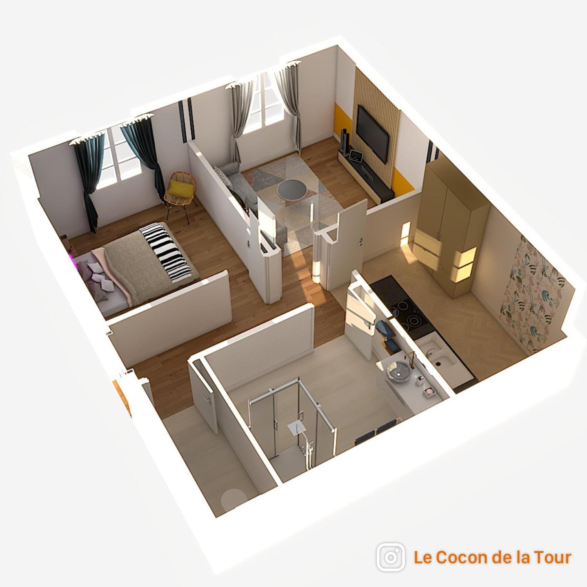 דירות Le Cocon De La Tour -Vip-Compiegne-Hyper Centre מראה חיצוני תמונה